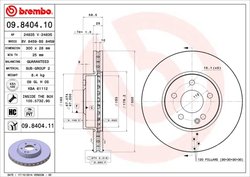 Disc frana Brembo 09.8404.11
