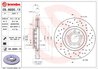 DISC FRANA BREMBO 09.8690.1X - Compatibil cu AUDI, AUDI (FAW), SEAT, SKODA, VW, VW (SVW), ZHONGHUA (BRILLIANCE)