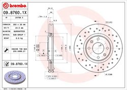 Disc frana Brembo 09.8760.1X