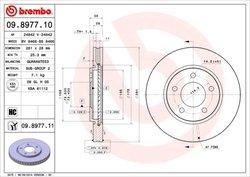 DISC FRANA BREMBO 09.8977.11 - Compatibil cu CHRYSLER, DODGE