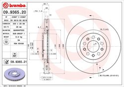 Disc frana Brembo 09.9365.21
