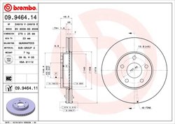 Disc frana Brembo 09.9464.11