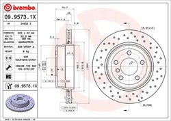 DISC FRANA BREMBO 09.9573.1X - Compatibil cu BMW