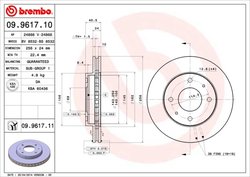 Disc frana Brembo 09.9617.11
