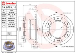 Disc frana Brembo 09.9763.10