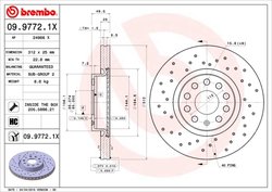 Disc frana Brembo 09.9772.1X