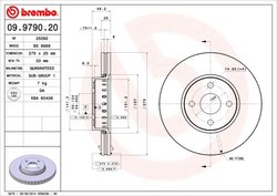 Disc frana Brembo 09.9790.20