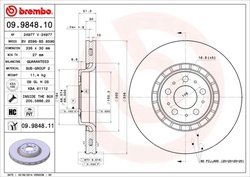 Disc frana Brembo 09.9848.11
