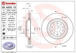 Disc frana Brembo 09.A200.11