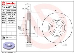 Disc frana Brembo 09.A427.21