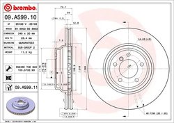 DISC FRANA BREMBO 09.A599.11 - Compatibil cu BMW