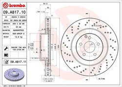 Disc frana Brembo 09.A817.11