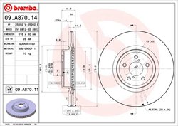 Disc frana Brembo 09.A870.11