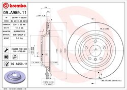 Disc frana Brembo 09.A959.11
