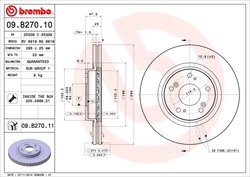 DISC FRANA BREMBO 09.B270.11 - Compatibil cu HONDA
