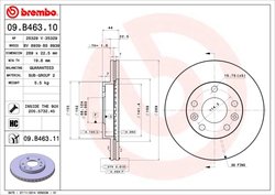 Disc frana Brembo 09.B463.11