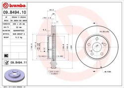 Disc frana Brembo 09.B494.11
