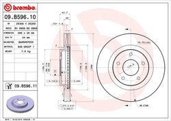 DISC FRANA BREMBO 09.B596.11 - Compatibil cu NISSAN