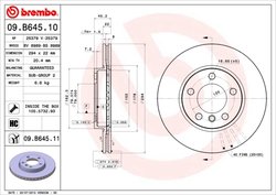 Disc frana Brembo 09.B645.11
