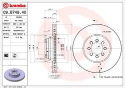 Disc frana Brembo 09.B749.40