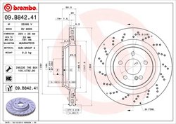 Disc frana Brembo 09.B842.41
