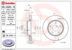 Disc frana Brembo 09.C003.11