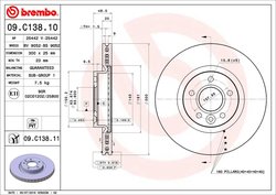Disc frana Brembo 09.C138.11