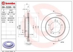 DISC FRANA BREMBO 09.C220.10 - Compatibil cu SUZUKI
