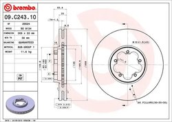 Disc frana Brembo 09.C243.10