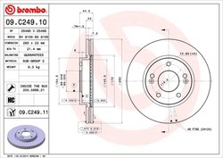 Disc frana Brembo 09.C249.11