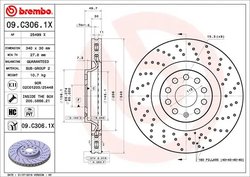 Disc frana Brembo 09.C306.1X