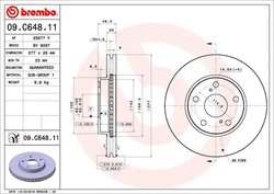 Disc frana Brembo 09.C648.11
