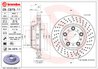DISC FRANA BREMBO 09.C878.11 - Compatibil cu PORSCHE