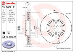 Disc frana Brembo 09.D062.11