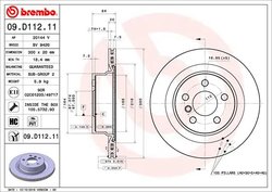 Disc frana Brembo 09.D112.11