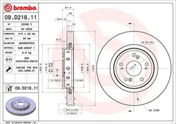 DISC FRANA BREMBO 09.D218.11 - Compatibil cu HONDA