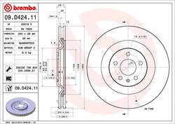 Disc frana Brembo 09.D424.11