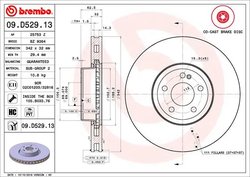 Disc frana Brembo 09.D529.13