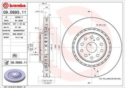 Disc frana Brembo 09.D693.11