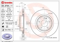 Disc frana Brembo 09.D764.11