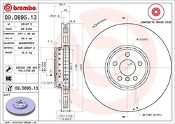 Disc frana Brembo 09.D895.13
