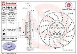 Disc frana Brembo 09.D898.23