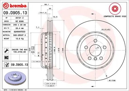 Disc frana Brembo 09.D905.13