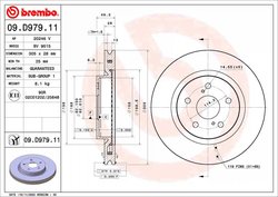 Disc frana Brembo 09.D979.11
