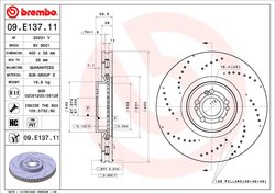 DISC FRANA BREMBO 09.E137.11 - Compatibil cu MERCEDES-BENZ