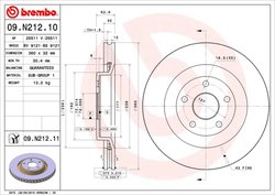 DISC FRANA BREMBO 09.N212.11 - Compatibil cu JEEP
