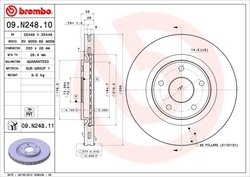 Disc frana Brembo 09.N248.11