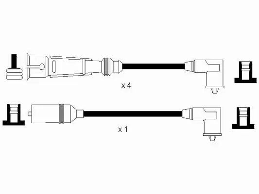 FISE BUJII NGK 0949 - Compatibil cu AUDI, VW