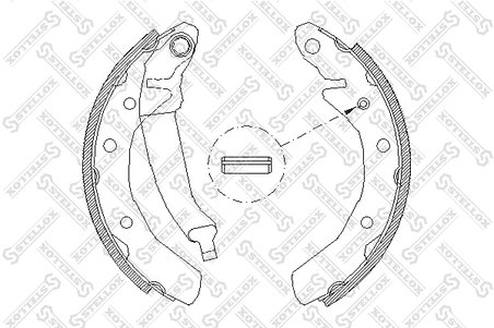 Set saboti frana Stellox 097 100-SX