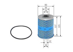 FILTRU ULEI BOSCH 1 457 429 610 - Compatibil cu MERCEDES-BENZ, PUCH